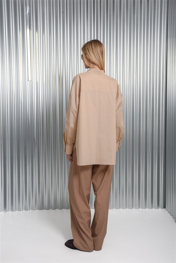 ARPYES BAT'S BONE SHIRT BEIGE